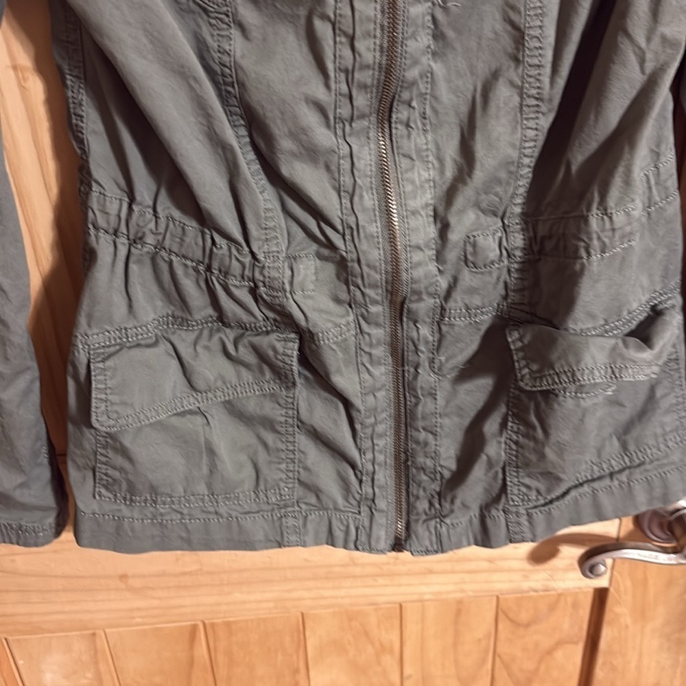 RUE 21 Olive Utility Women's Green Patch Jacket - Picture 5 of 7